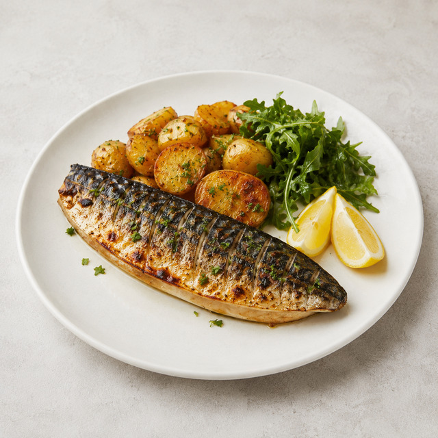 Herring with potatoes and beetroot
