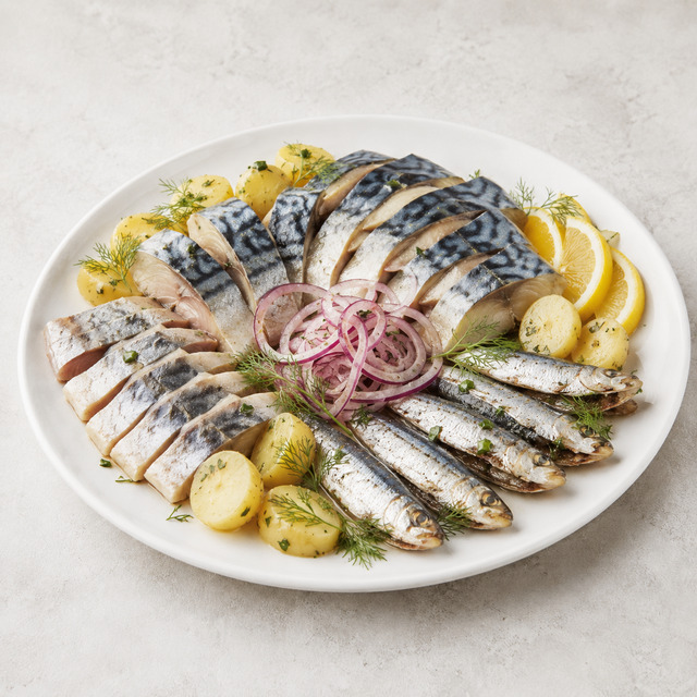 Mackerel with buckwheat and steamed broccoli