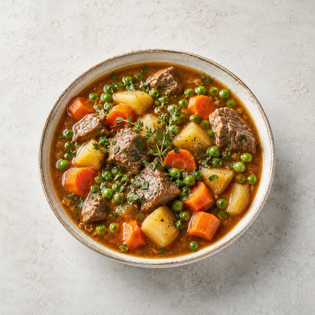 Lentil stew with feta